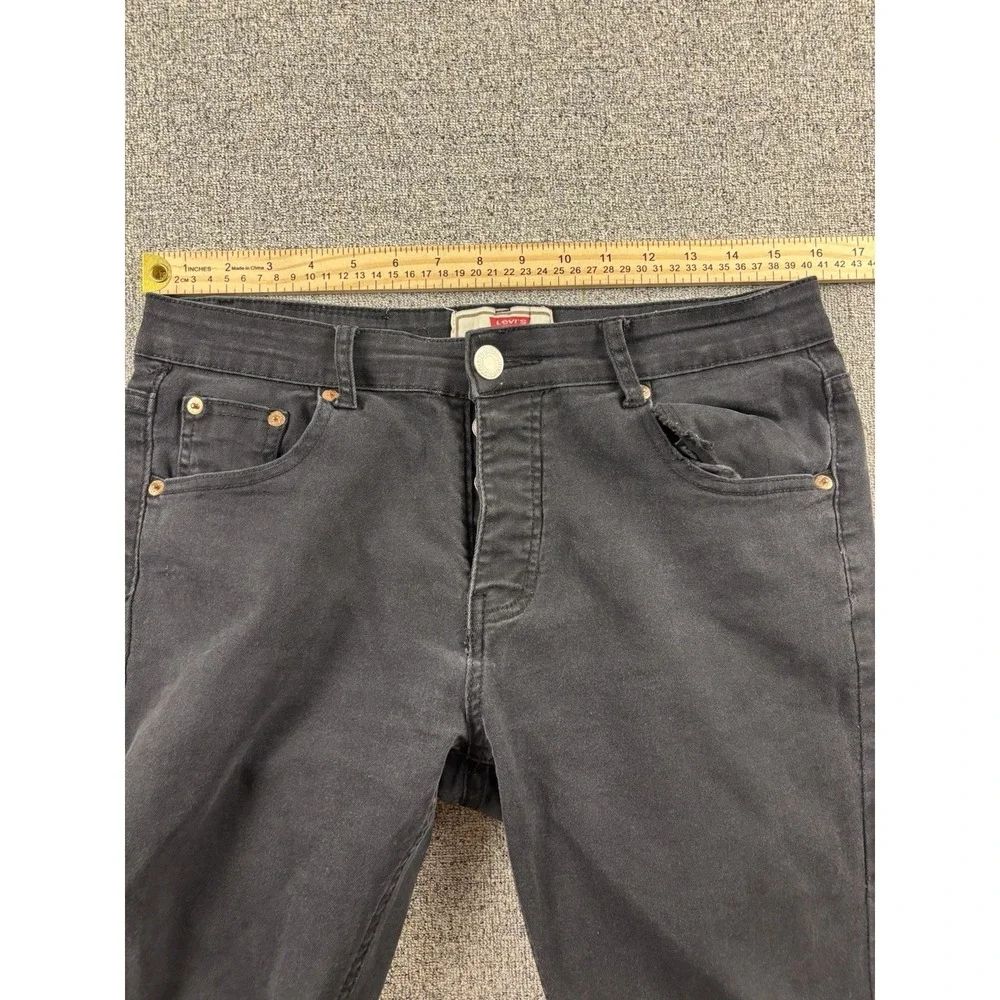 Vintage Levi's 501 Black Denim Button Fly Men Fits 32x30 Made In USA‎ 90s Faded